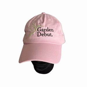 Pink Embroidered Garden Debut Baseball Cap.